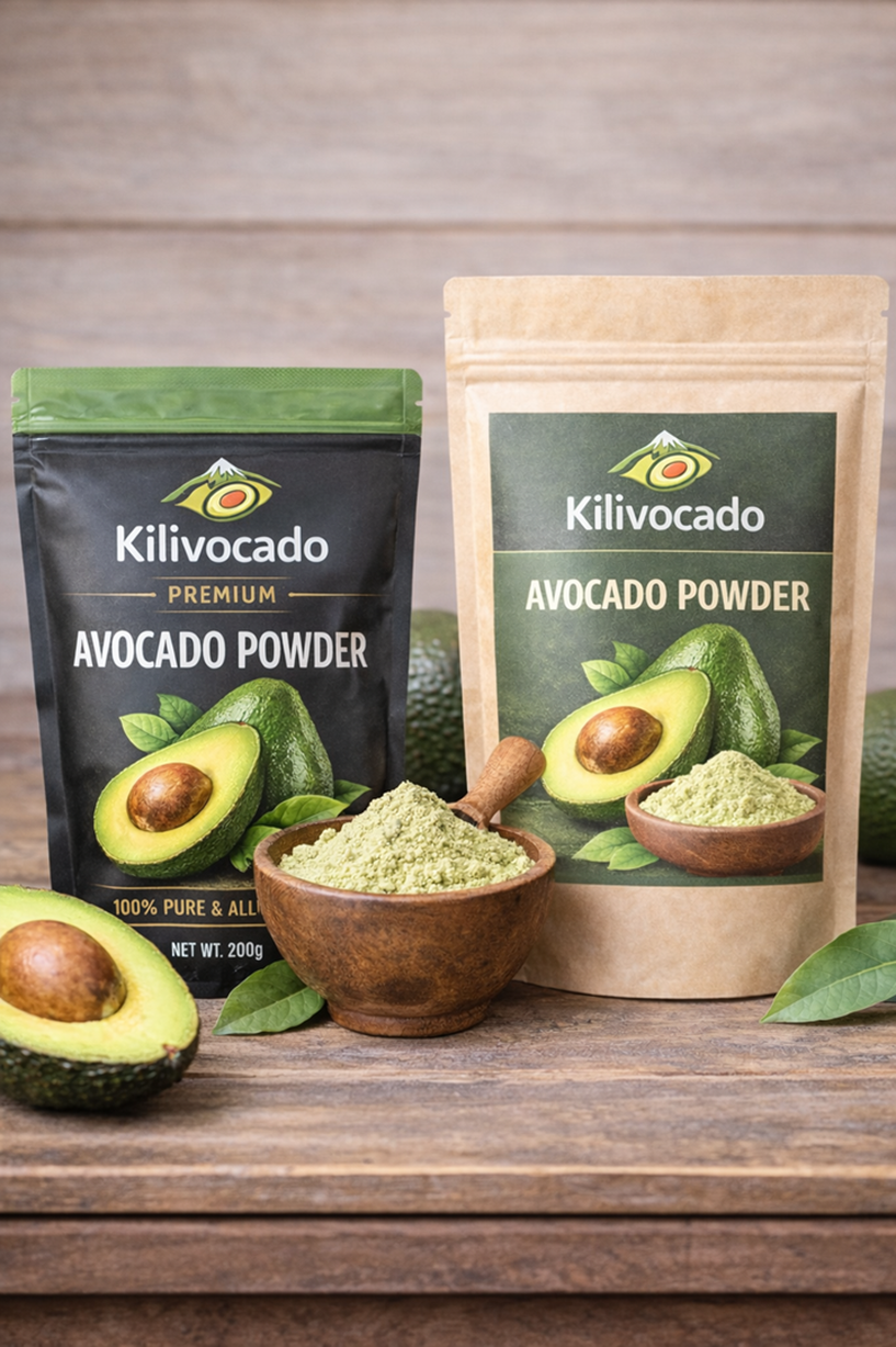 Dry-freezed avocado powder